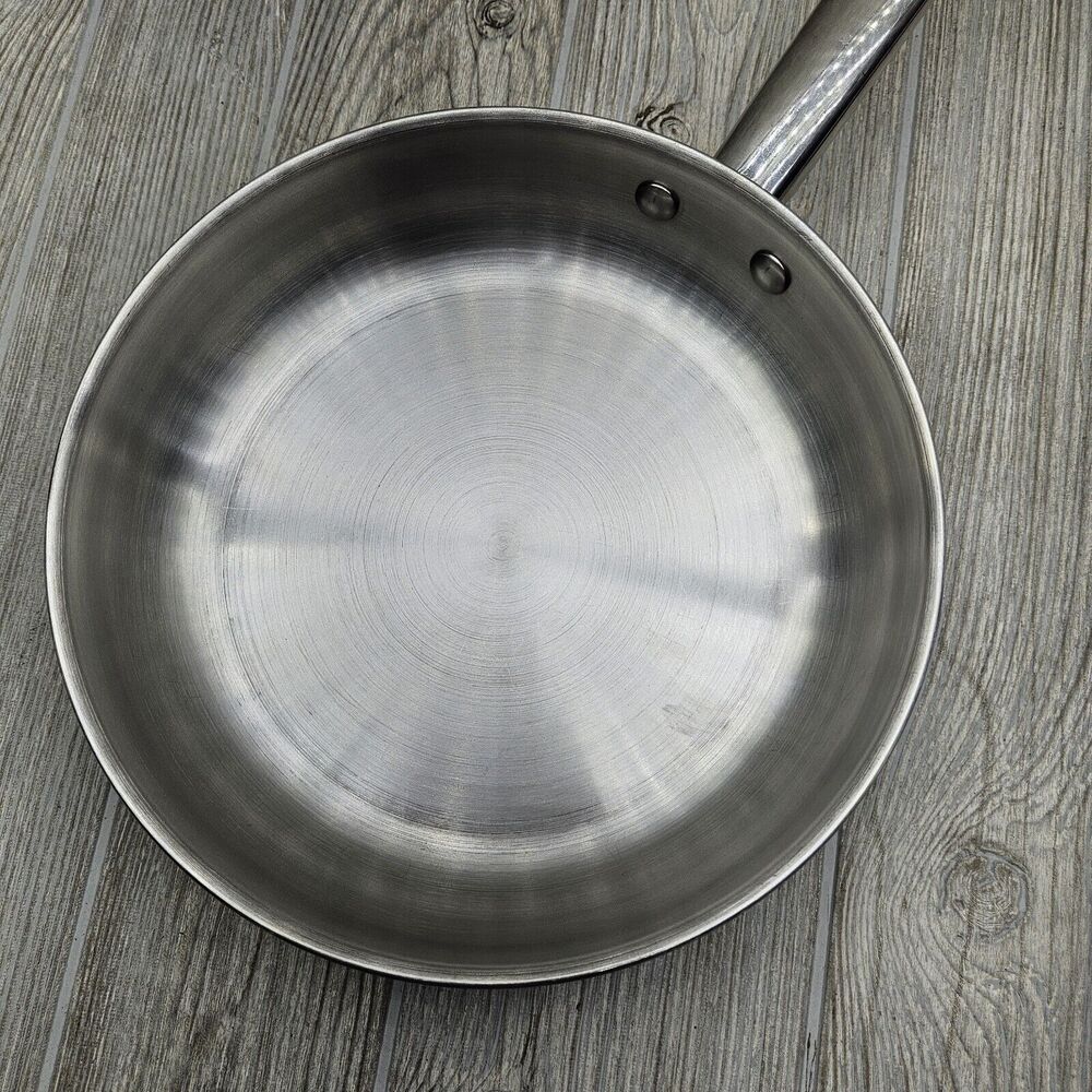 Revere Ware 10in Polished Ellipse Copper Disk Sauté Skillet Frying Pan SM 03k - Picture 6 of 10